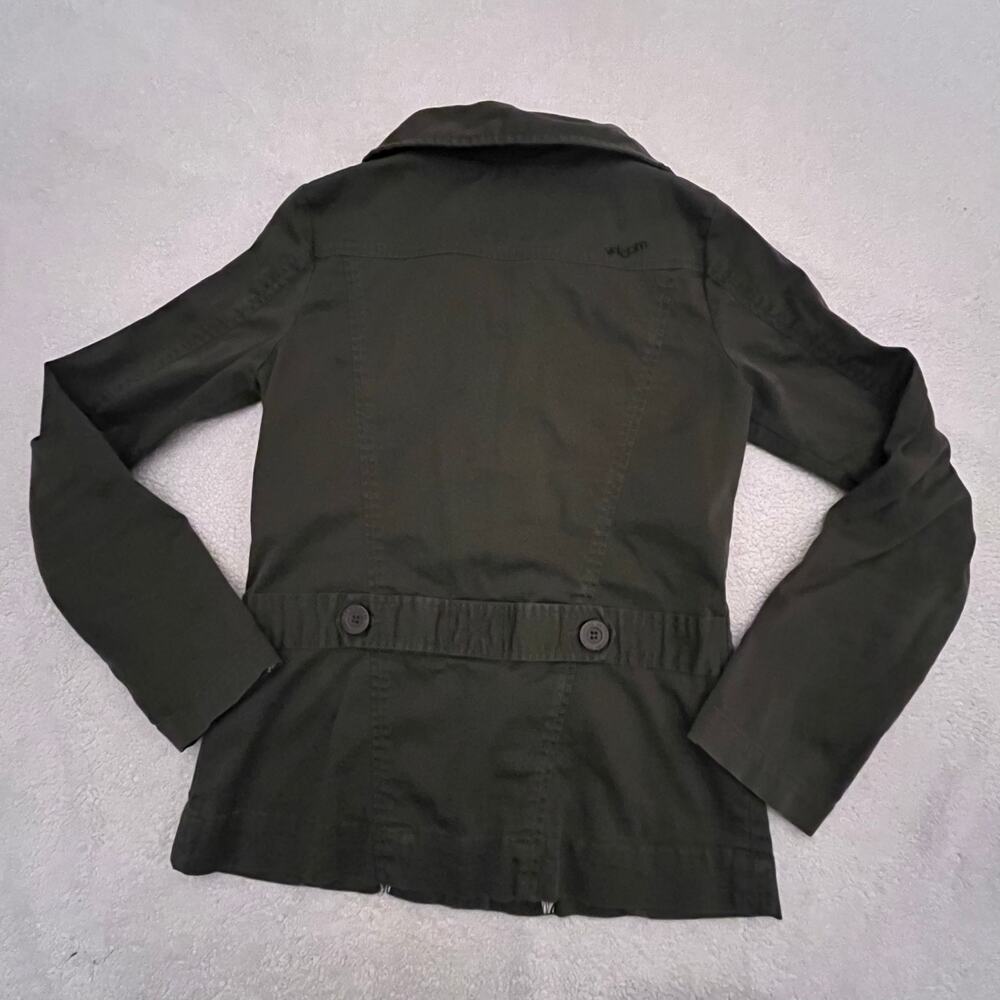 Volcom Military Style Green Button Jacket Women’s… - image 6